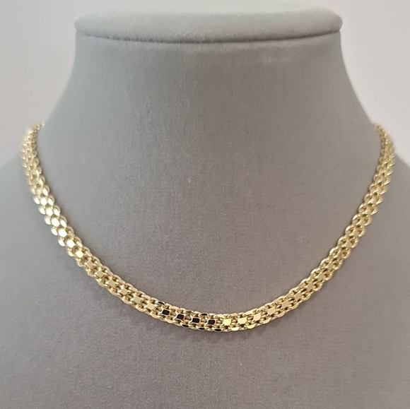Gold Filled Bismark Link Necklace - Picture 1 of 6